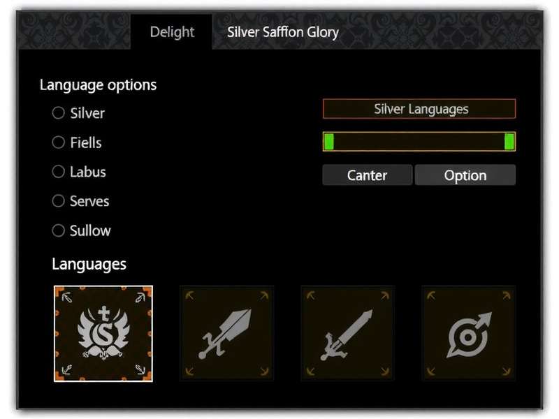 Game Language Selection Silver Saffron Glory Language Options